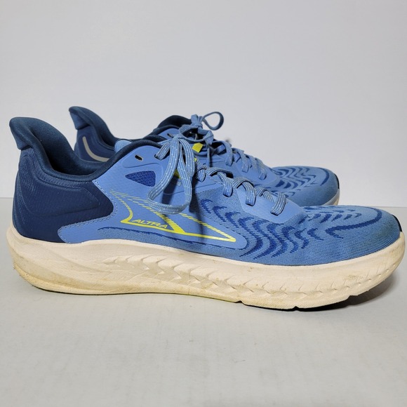 Altra Torin 7 Mens Blue Yellow Road Running Shoes Sneakers AL0A82C4442 Size 10 - Picture 2 of 8